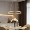 Lucande Smart LED hanglamp Yonam, goud, 1-lamp, Tuya
