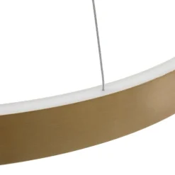 Lucande Smart LED hanglamp Yonam, goud, 1-lamp, Tuya