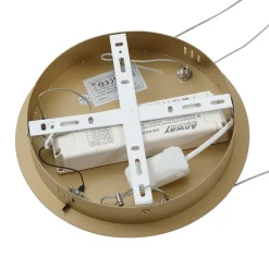 Lucande Smart LED hanglamp Yonam, goud, 1-lamp, Tuya