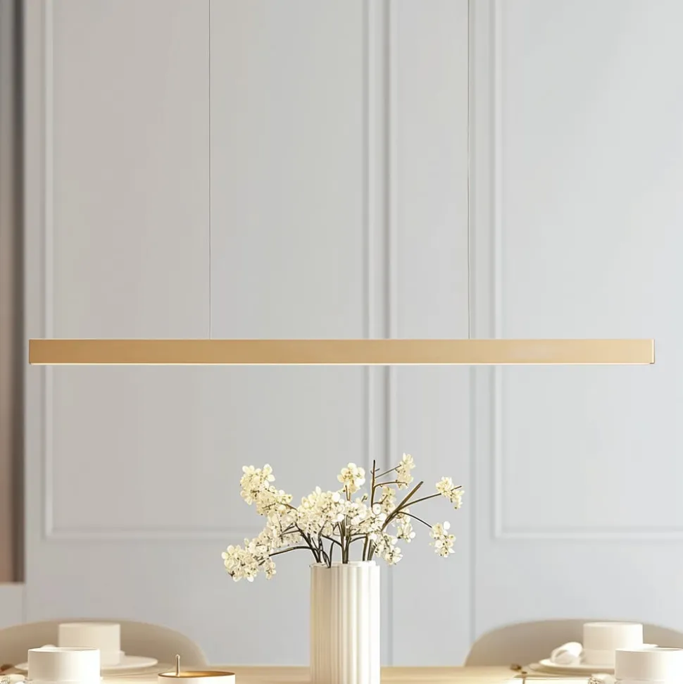 Lucande Smart LED hanglamp Mylosh, goud, CCT, Tuya