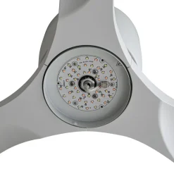 Lucande Smart LED plafondventilator Moneno, wit, DC, Tuya