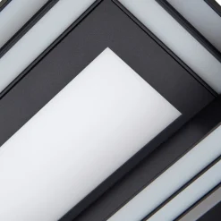 Lucande Smart LED plafondlamp Tjado 115 cm zwart RGB CCT