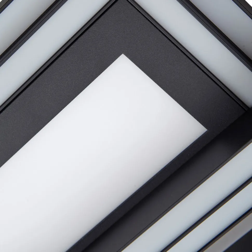 Lucande Smart LED plafondlamp Tjado 115 cm zwart RGB CCT