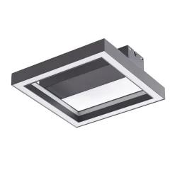 Lucande Smart LED plafondlamp Tjado, 30 cm, zwart, RGBW