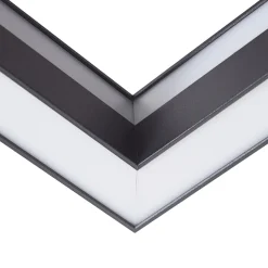 Lucande Smart LED plafondlamp Tjado, 30 cm, zwart, RGBW