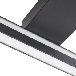 Lucande Smart LED plafondlamp Tjado, 30 cm, zwart, RGBW