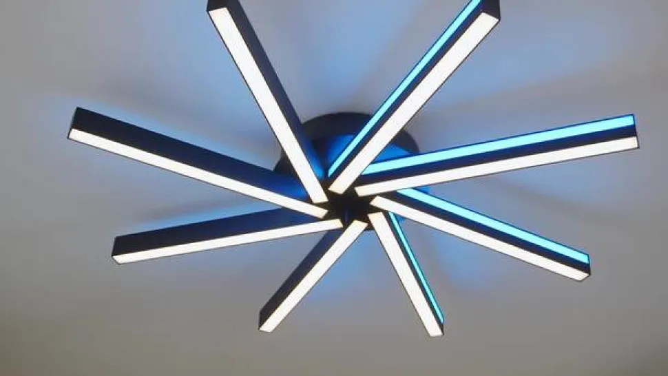 Lucande Smart LED plafondlamp Tjado, Ø70 cm, zwart, RGBW