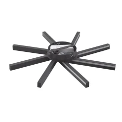 Lucande Smart LED plafondlamp Tjado, Ø70 cm, zwart, RGBW