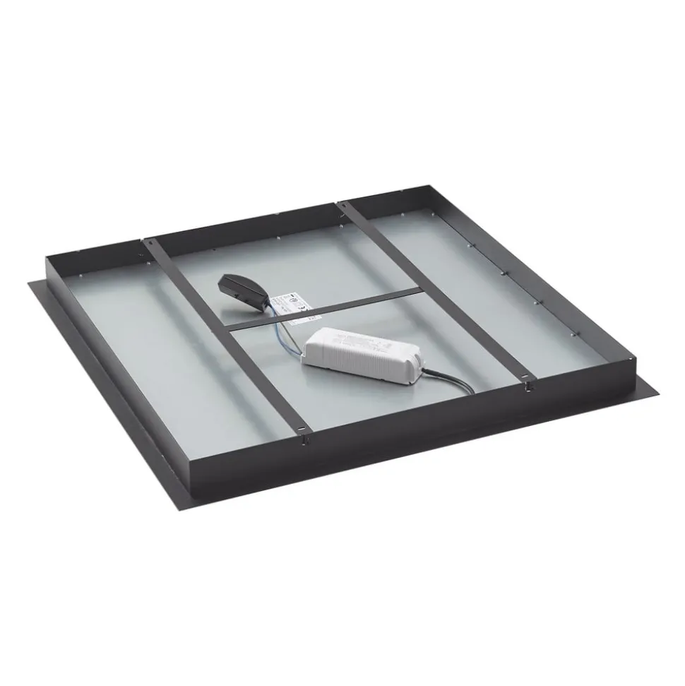 Lucande Smart LED plafondlamp Leicy zwart 65 cm RGB CCT