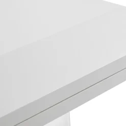 Lucande Sokkellamp Dunia, wit, metaal, 24cm, E27, IP54