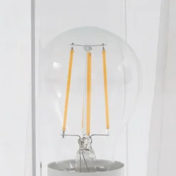 Lucande Sokkellamp Dunia, wit, metaal, 24cm, E27, IP54