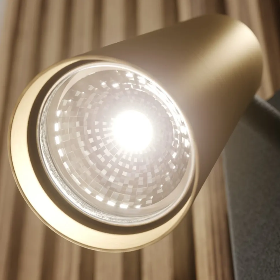 Lucande spot Angelina, messing/goud, metaal, 1-lamp.