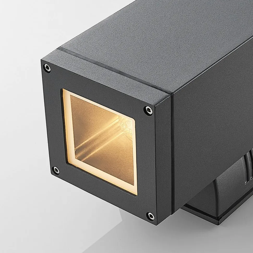 Lucande Stani buitenwandlamp, E27, 2-lamps