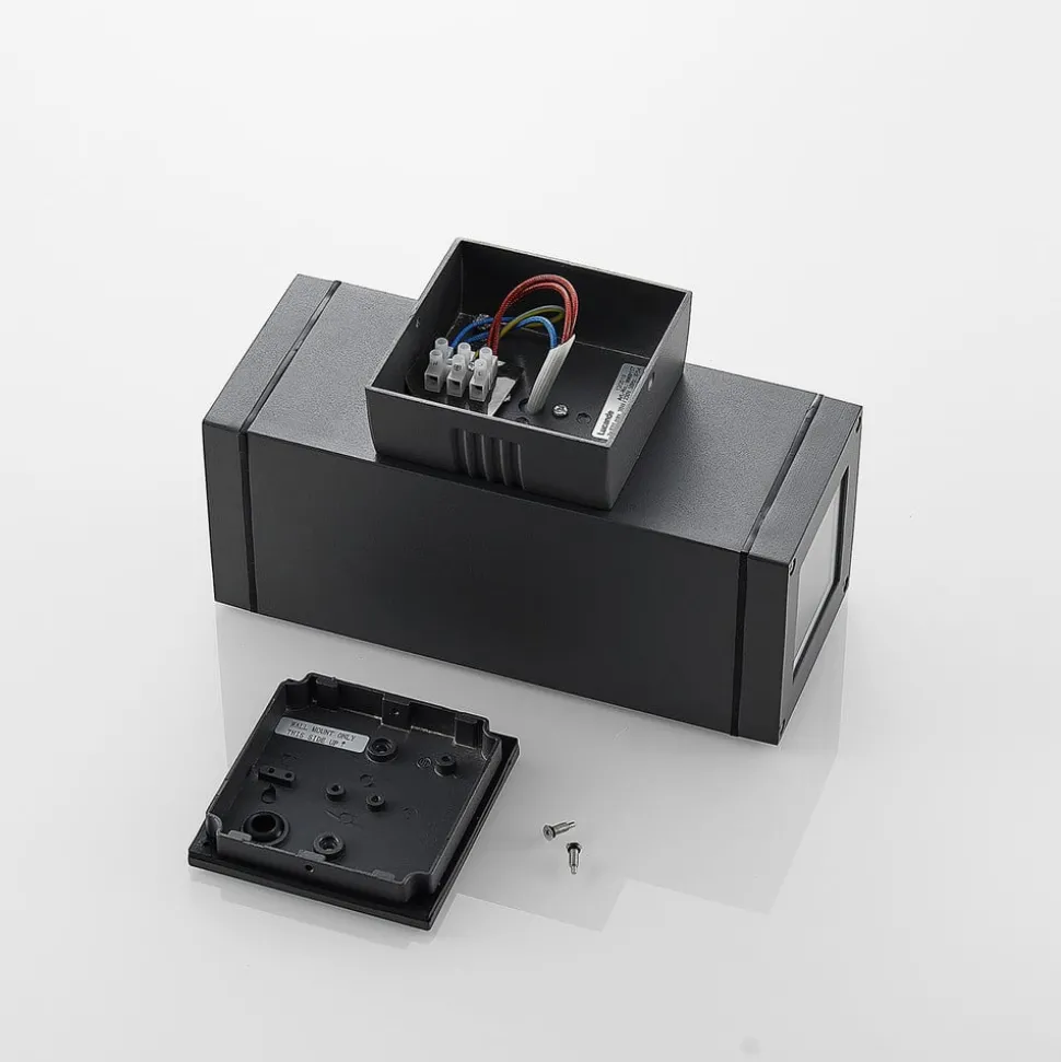 Lucande Stani buitenwandlamp, E27, 2-lamps