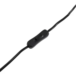 Lucande tafellamp Amona, zwart, textiel, 69 cm, driepoot