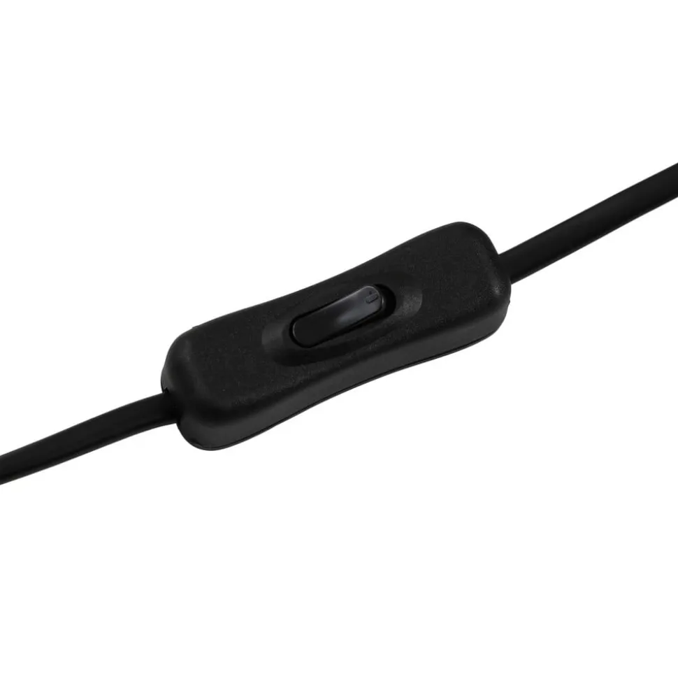 Lucande tafellamp Dansari, zwart, metaal, verstelbaar