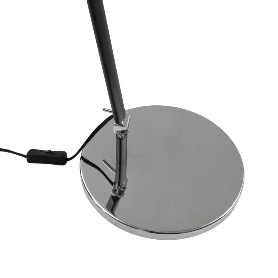 Lucande tafellamp Dansari, zwart, metaal, verstelbaar