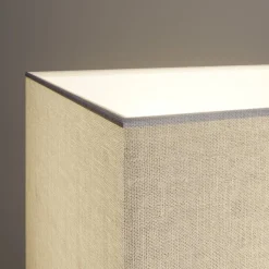 Lucande tafellamp Evaine, chroom/wit, metaal, 66 cm, E27