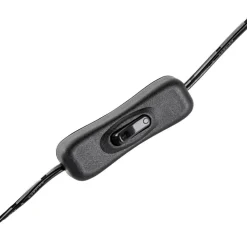 Lucande tafellamp Idalina, hond, zwart, ijzer, 41 cm