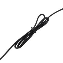 Lucande tafellamp Luoti, zwart, textiel, 57 cm hoog