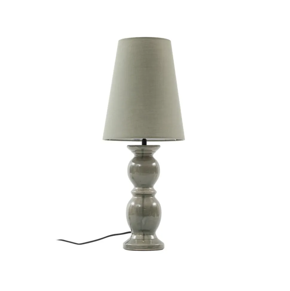 Lucande tafellamp Lyndorin, groen, keramiek