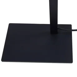 Lucande tafellamp Lysias, zwart, metaal, hoogte 55cm