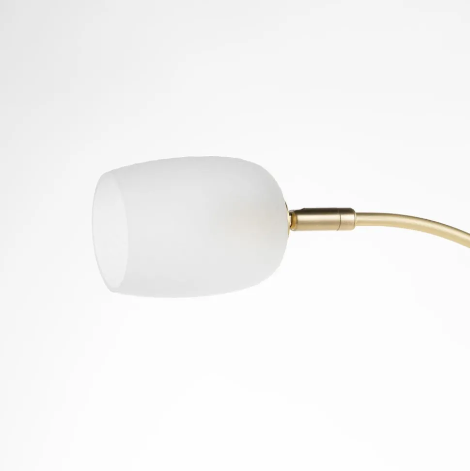 Lucande Taylan vloerlamp van ijzer glazen kap