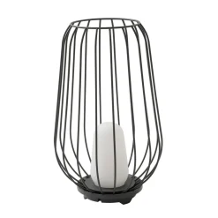 Lucande terraslamp Chandan, 52,7 cm, zwart, aluminium
