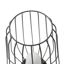 Lucande terraslamp Chandan, 52,7 cm, zwart, aluminium