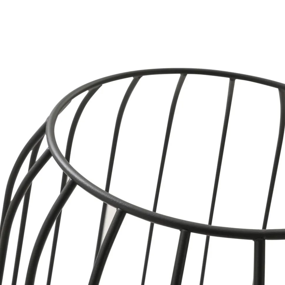 Lucande terraslamp Chandan, 52,7 cm, zwart, aluminium