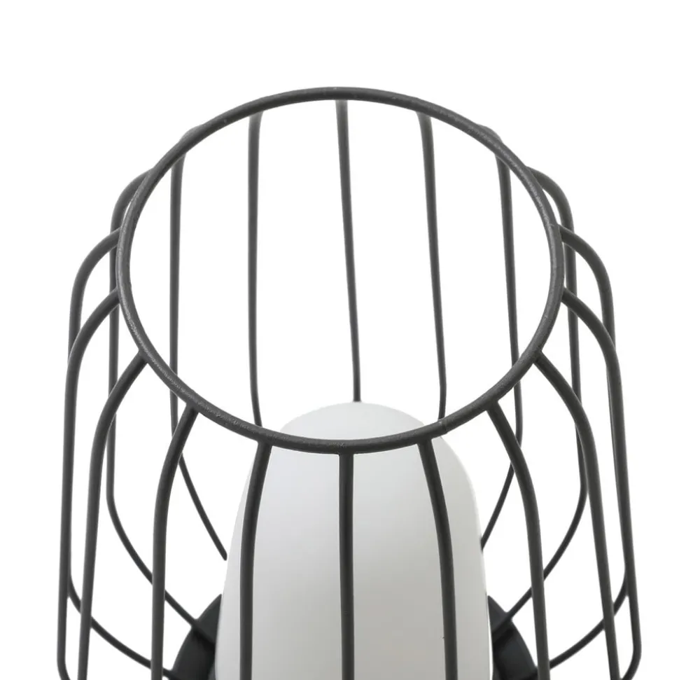 Lucande terraslamp Chandan, 32,1 cm, zwart, aluminium