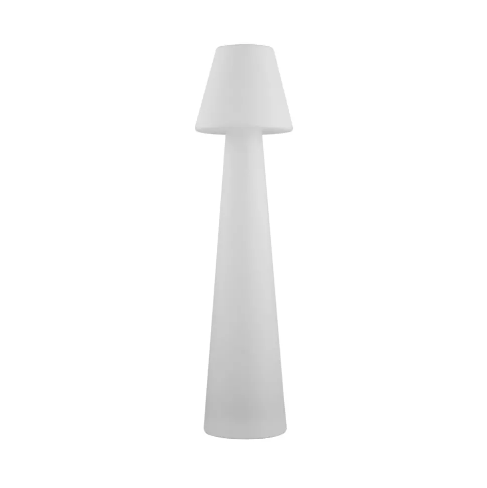 Lucande terraslamp Gauri, wit, hoogte 107 cm, IP65