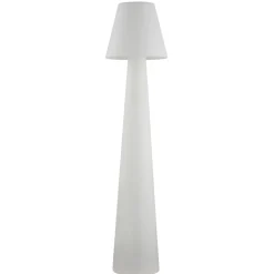 Lucande terraslamp Gauri, wit, hoogte 148 cm, IP65