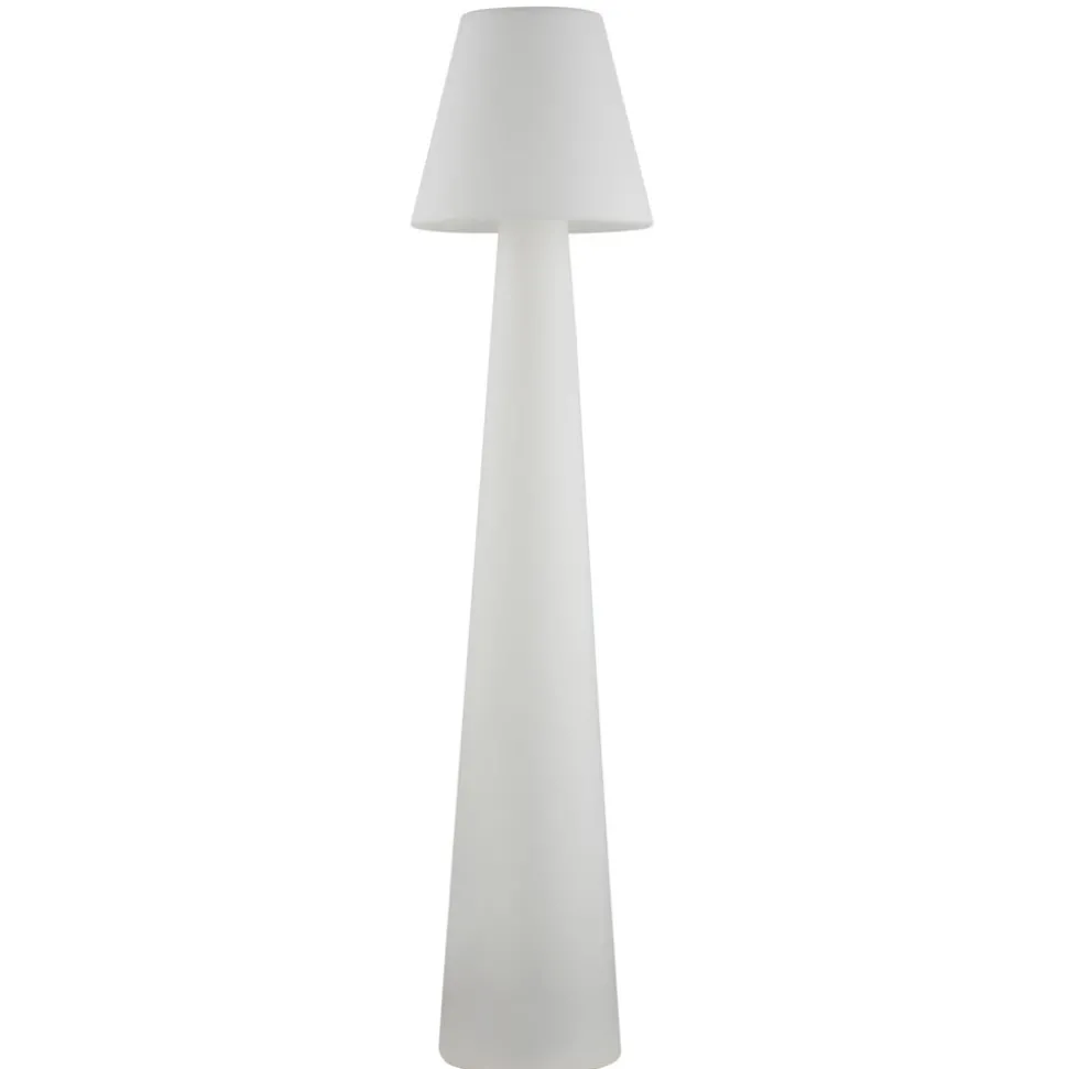 Lucande terraslamp Gauri, wit, hoogte 148 cm, IP65