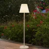 Lucande terraslamp Jaimy, beige, metaal, 150 cm, E27