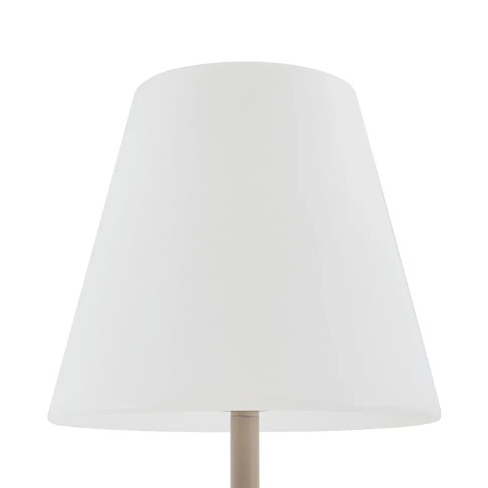Lucande terraslamp Jaimy, beige, metaal, 150 cm, E27