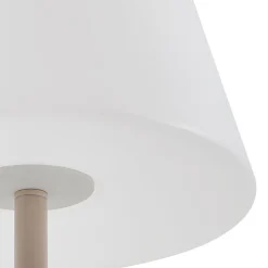 Lucande terraslamp Jaimy, beige, metaal, 150 cm, E27