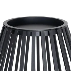 Lucande terraslamp Marrin, zwart, metaal, Ø 46cm