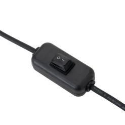 Lucande terraslamp Marrin, zwart, metaal, Ø 46cm