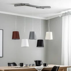 Lucande Thamila hanglamp, meerkleurig, ijzer