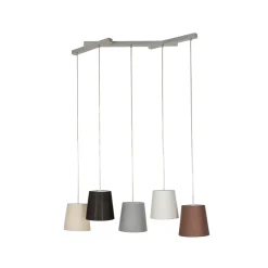 Lucande Thamila hanglamp, meerkleurig, ijzer