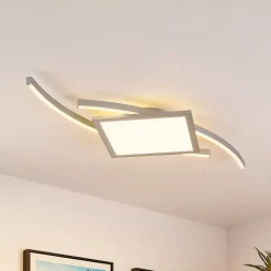 Lucande Tiaro LED plafondlamp, hoekig, 42,5 cm