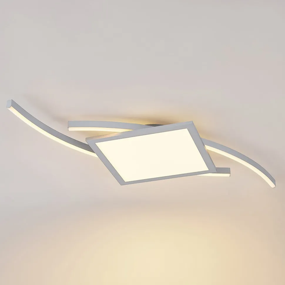 Lucande Tiaro LED plafondlamp, hoekig, 42,5 cm