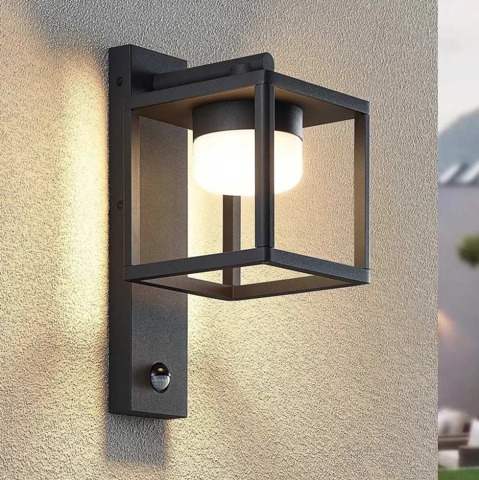 Lucande Timio buitenwandlamp, downlight, sensor, GX53, IP44