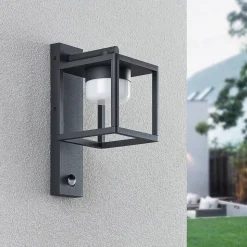 Lucande Timio buitenwandlamp, downlight, sensor, GX53, IP44