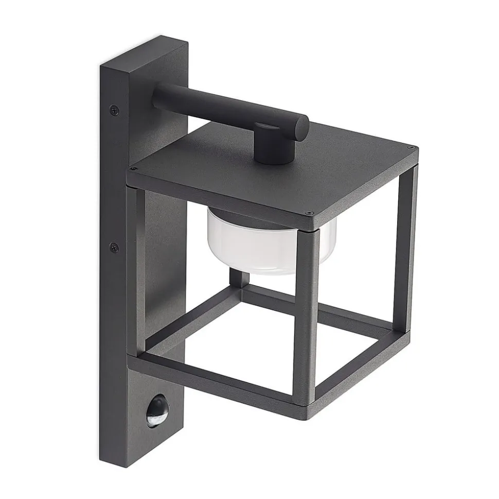 Lucande Timio buitenwandlamp, downlight, sensor, GX53, IP44