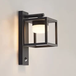 Lucande Timio buitenwandlamp, downlight, sensor, GX53, IP44