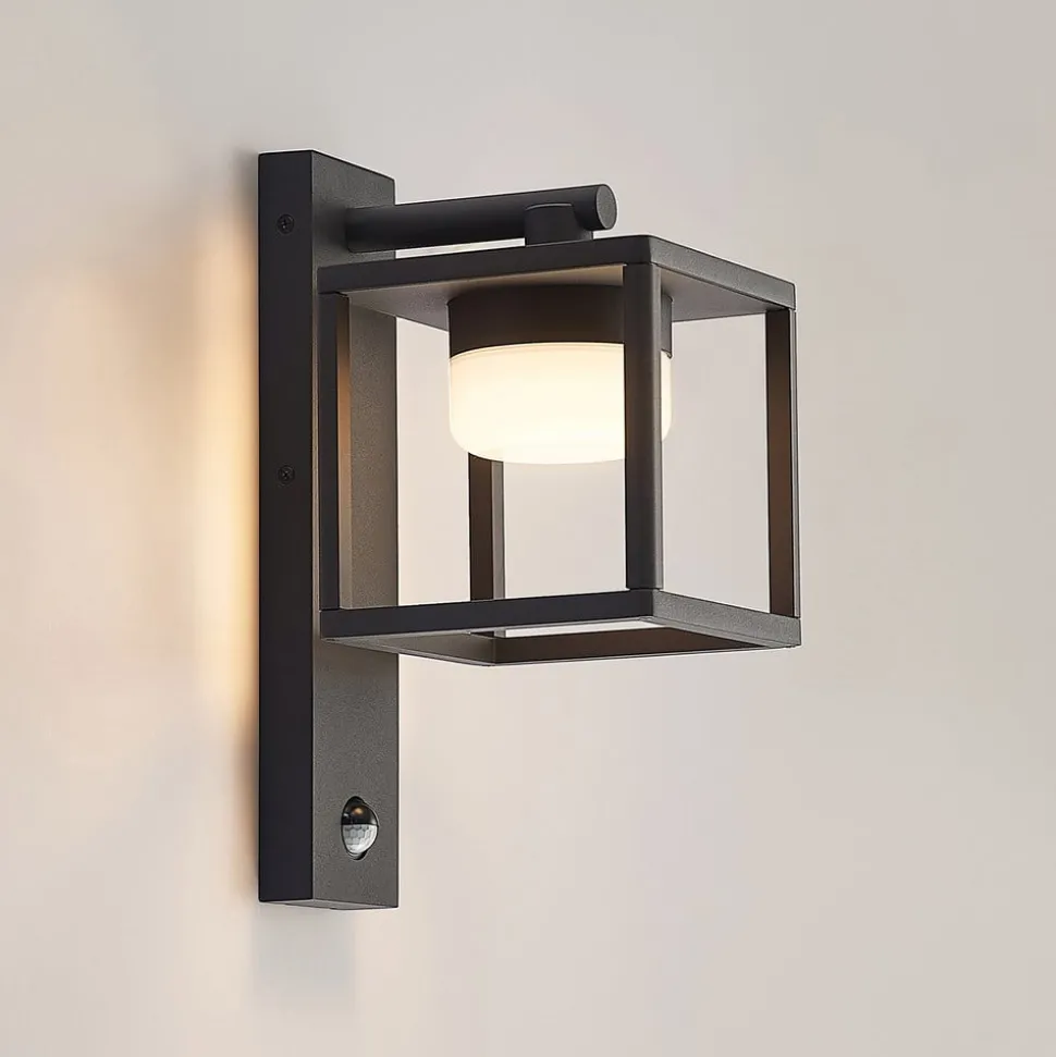 Lucande Timio buitenwandlamp, downlight, sensor, GX53, IP44