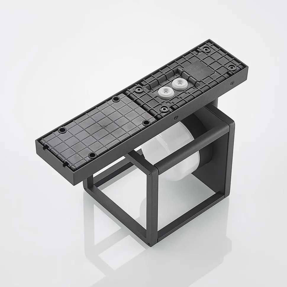 Lucande Timio buitenwandlamp, downlight, sensor, GX53, IP44