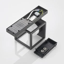 Lucande Timio buitenwandlamp, downlight, sensor, GX53, IP44